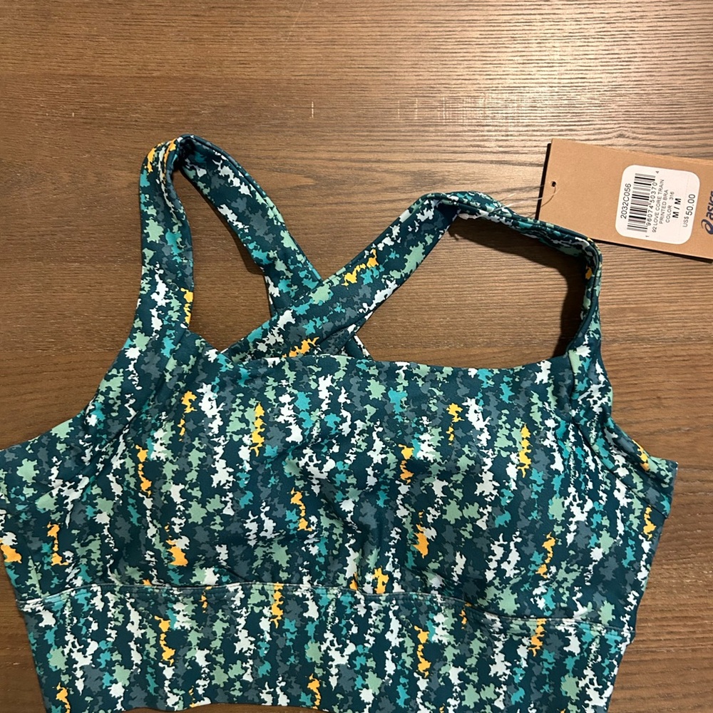 Green and blue sports bra #activewear